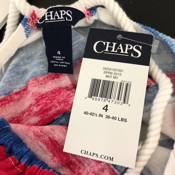 Girls Chaps Dress Patriotic Nautical Flair New - Picture 4 of 4